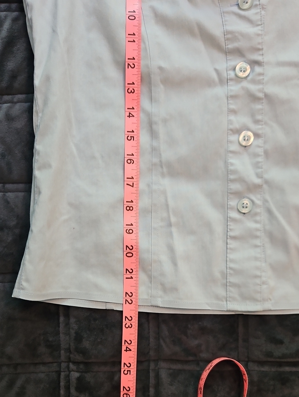 Calvin Klein No-Iron Light Blue Sleeveless Fitted Blouse, 8, Minimalist - Picture 8 of 9
